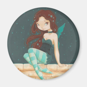 レンガ壁の甘い星の妖精を主演して下さい マグネット