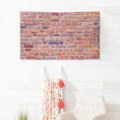 レンガ壁の背景か背景幕 横断幕 (インサイチュ)