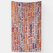 レンガ壁の背景か背景幕 横断幕 (縦)