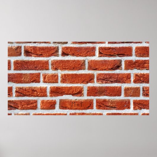 レンガ壁の背景建物 ポスター (正面)