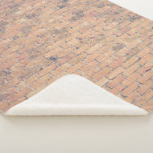 レンガ壁の茶色の写真 シェルパブランケット (3/4)