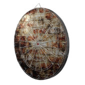 レンガ壁の質感の背景 ダーツボード (正面右)