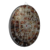 レンガ壁の質感の背景 ダーツボード (正面左)