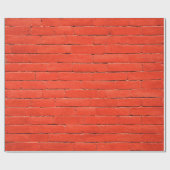 レンガ壁の赤いレンガ ラッピングペーパー (フラット)