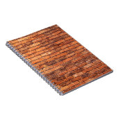 レンガ壁の赤い構造の組積造 ノートブック (右側)