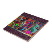 レンガ壁のU一突き色の落書きの芸術 タイル (側面)