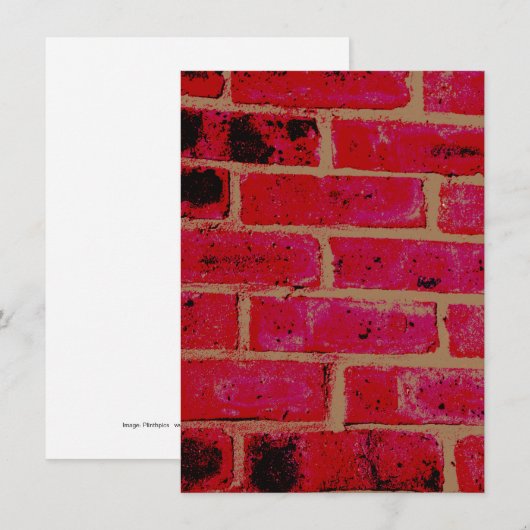 レンガ壁カード (正面/裏面)