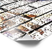 レンガ壁グラフィティ フォトプリント            (角)