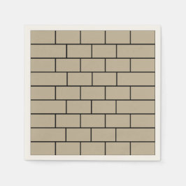 レンガ壁パーティー スタンダードカクテルナプキン