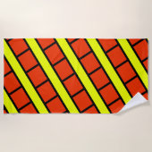 レンガ壁ビーチタオル ビーチタオル (正面)