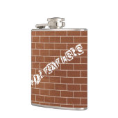 レンガ壁フラスコカスタム文字 フラスク (左)