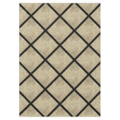 レンガ壁ベージュの素朴なデザインのプリント テーブルクロス (正面)