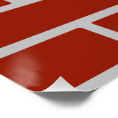 レンガ壁ポスター（赤レンガと灰色レンガ） ポスター (コーナー)