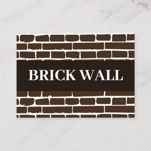 レンガ壁レンガ 名刺 (正面)