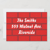 レンガ壁招待状 招待状 (正面)