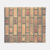 レンガ壁石壁レンガ壁 フリースブランケット (正面(横))