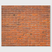 レンガ壁赤レンガ壁 ラッピングペーパー (フラット)