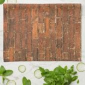 レンガ壁 キッチンタオル (折り畳み)