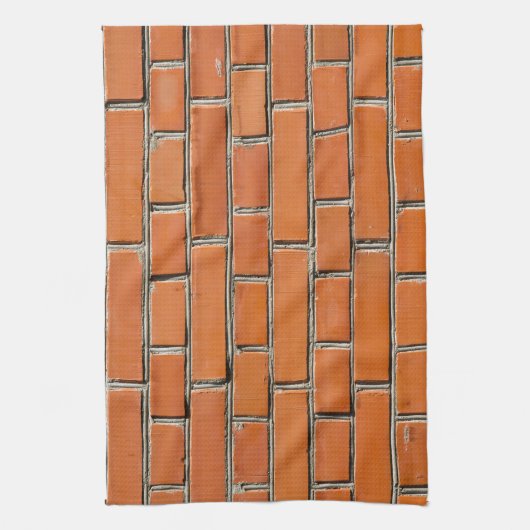 レンガ壁 キッチンタオル (縦)