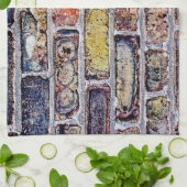 レンガ壁 キッチンタオル (折り畳み)