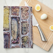 レンガ壁 キッチンタオル (四つ折り)