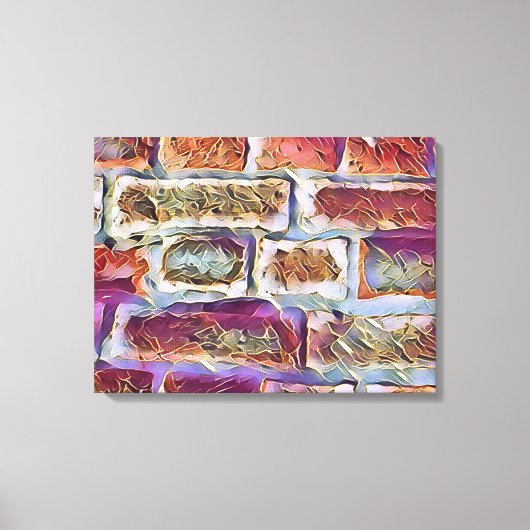 レンガ壁 キャンバスプリント (正面)