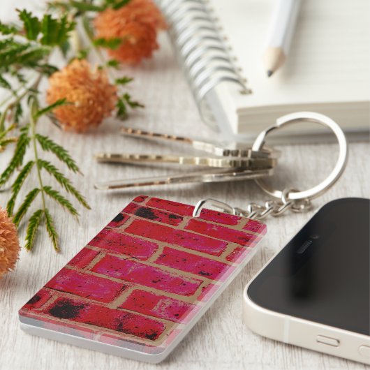 レンガ壁 キーホルダー (正面右)