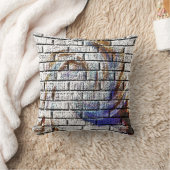 レンガ壁 クッション (ブランケット)