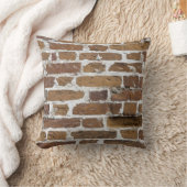 レンガ壁 クッション (ブランケット)