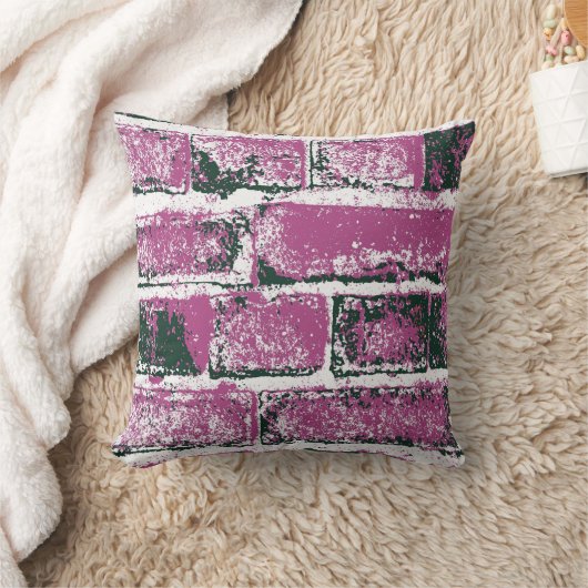 レンガ壁 クッション (ブランケット)