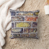 レンガ壁 クッション (ブランケット)