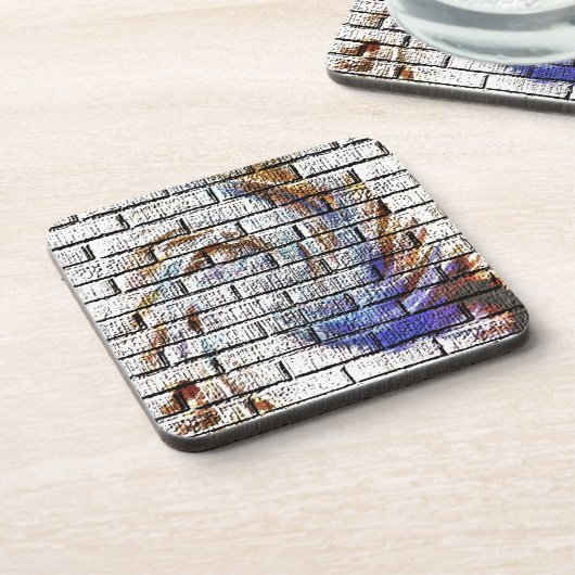 レンガ壁 コースター (左側)