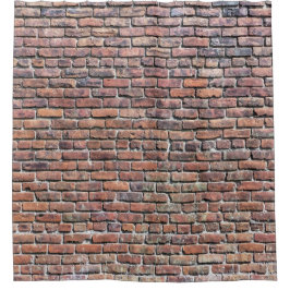 レンガ壁 シャワーカーテン