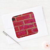 レンガ壁 スクエアシール (封筒)