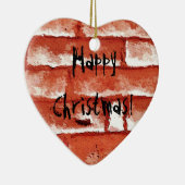 レンガ壁 セラミックオーナメント (右)