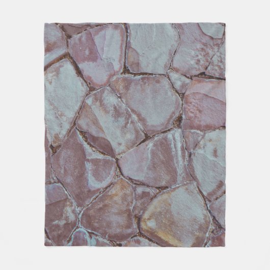 レンガ壁 フリースブランケット (正面)