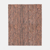 レンガ壁 フリースブランケット (正面)