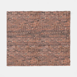 レンガ壁 フリースブランケット