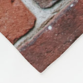 レンガ壁 フリースブランケット (角)