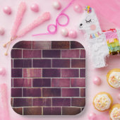 レンガ壁 ペーパープレート (パーティー)