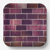 レンガ壁 ペーパープレート (正面)