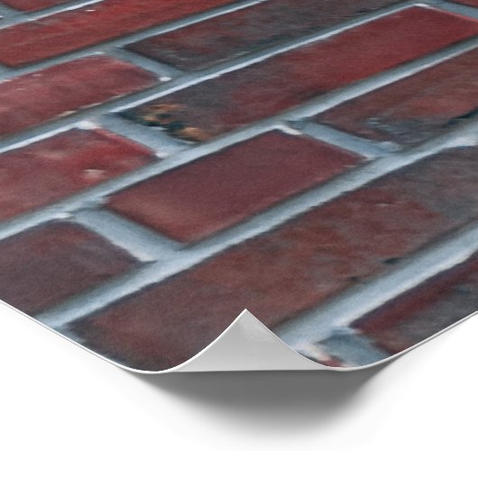 レンガ壁 ポスター (角)