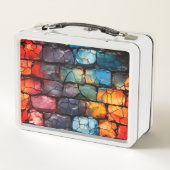 レンガ壁 メタルランチボックス (裏面)