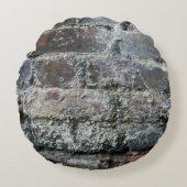 レンガ壁 ラウンドクッション (正面)