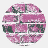 レンガ壁 ラウンドシール (正面)