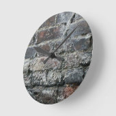 レンガ壁 ラウンド壁時計 (傾斜)