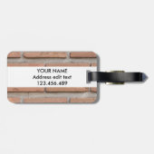 レンガ壁 ラゲッジタグ (裏面横)