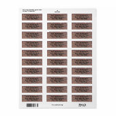 レンガ壁 ラベル (フルシート)