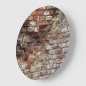 レンガ壁 ラージ壁時計 (傾斜)