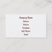 レンガ壁 名刺 (裏面)